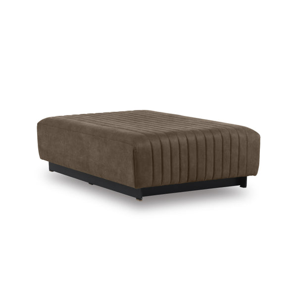 プロバンテ　シェーズソファ　ベース　幅140cm #PLT112 ヨーロピアングレー（プライムレザーテックス）