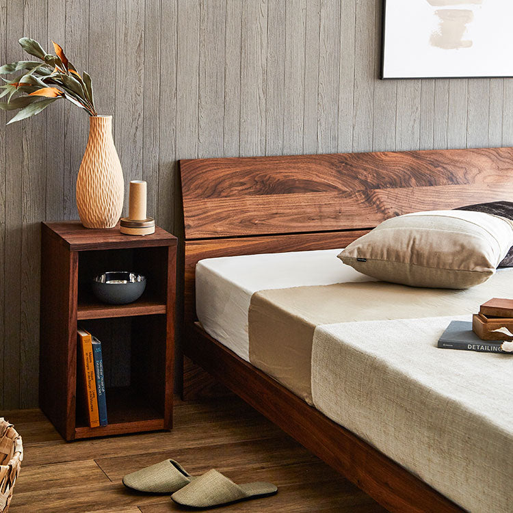 ケイチョウ ベッドフレーム 無垢 節有 スノコ付