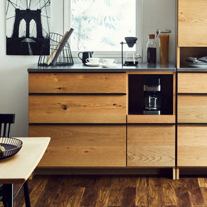 オウルⅢ カウンター スライド棚 #ウォールナット #幅100㎝