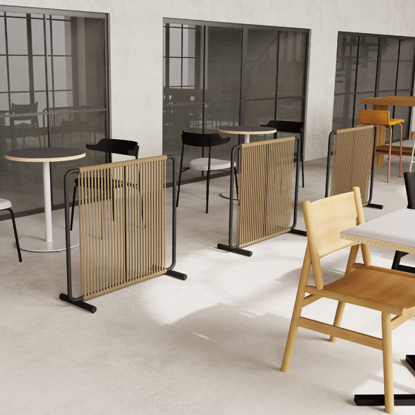 視界を完全には遮らず、ほどよい抜け感があるため、 空間を仕切りながらも圧迫感がありません。 #ナチュラル #S