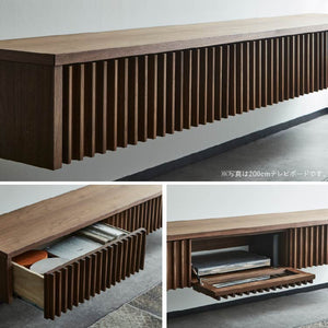 バラックⅡ フロート テレビボード 幅200㎝ #オーク