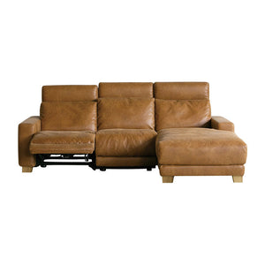 ハーデス ソファ 左カウチ オーカーブラウン（スーパーレザーテックス） #Default Title