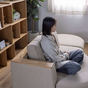 ペトル  カウチソファ #サンドベージュ #右カウチ