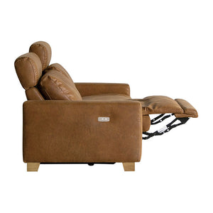 ハーデス ソファ 2.5人掛け #オーカーブラウン（スーパーレザーテックス）