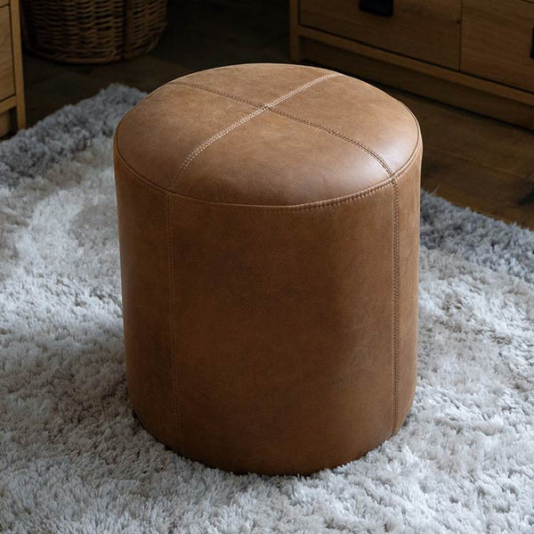 ドット スツール 60cm #オーカーブラウン（スーパーレザーテックス）