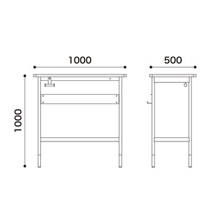 リベット カウンターデスク #ウォールナット