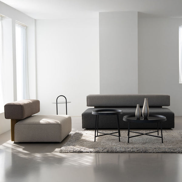 ソファ ウィムス  異なる色のボックスを組み合わせて構成されたシンプルなアームレスソファ。 #グレーミックス