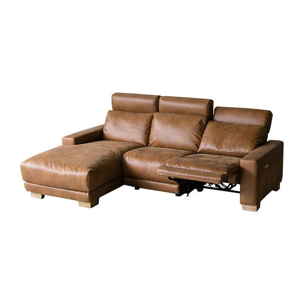 ハーデス ソファ 右カウチ オーカーブラウン（スーパーレザーテックス） #Default Title