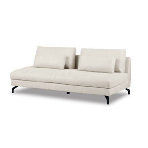 グラシエーロ　3人掛けソファ　幅188cm #PLT111 プラチナグレー（プライムレザーテックス）