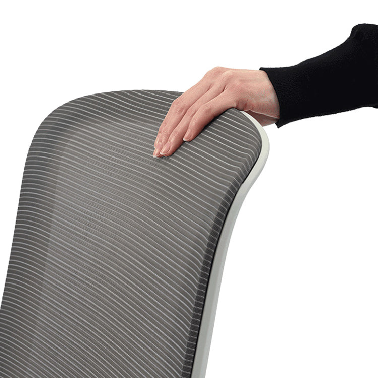 ライトグレー 二重背もたれ 椅子 合成皮革 オフィスチェア 肘なし 合成皮革 デスクチェア ワークチェア QUE