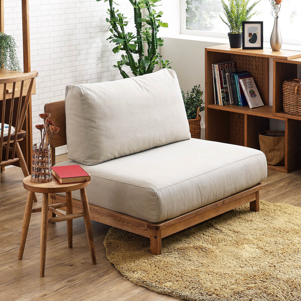 マナー④ 1.5人掛けソファ 幅100cm ファブリック