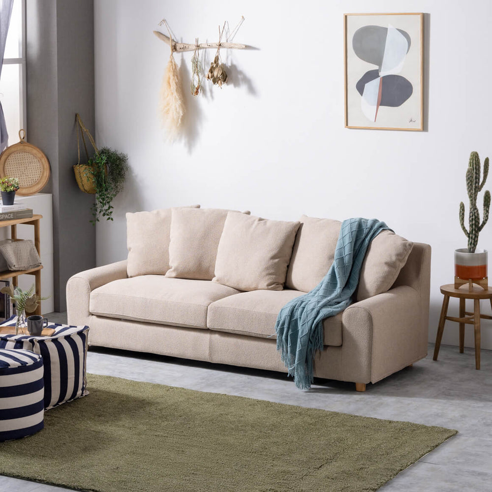 ヌガー 3人掛けソファ 幅200cm